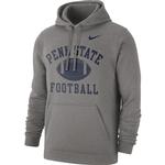 Penn State Nike Men's Football Hooded Sweatshirt DARK GREY