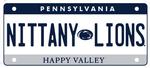 Penn State Rugged License Plate Sticker NAVY