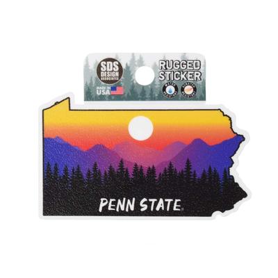 SDS Design - Penn State Rugged Sunset Sticker 
