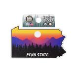 Penn State Rugged Sunset Sticker NAVY