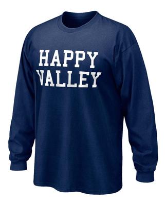 Happy Valley Block Adult Long Sleeve T-Shirt NAVY