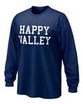 Happy Valley Block Adult Long Sleeve T-Shirt NAVY
