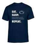 Penn State Eat Sleep Football Repeat T-shirt NAVY