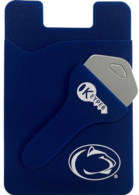 Penn State Logo Keyper Cell Phone Wallet NAVY