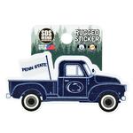 Penn State Rugged Truck Sticker NAVYWHITE