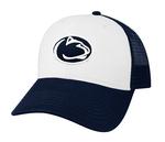 Penn State Legacy Lo-Pro Logo Snapback Trucker Hat N/W