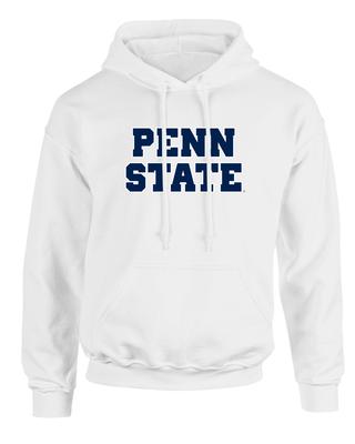 Penn State Block Bold Hooded Sweatshirt WHITE