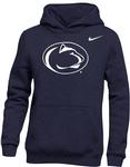 Penn State Nike Youth Club Fleece Hooded Sweatshirt NAVY