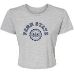 Penn State Women's Cropped Seal T-shirt HTHR