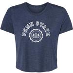Penn State Women's Cropped Seal T-shirt NAVY