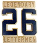 Penn State Legendary Letterman #26 Wooden Magnet NAVY