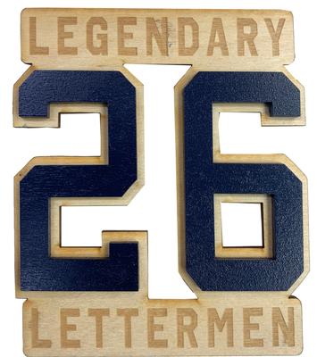 Rock Lion - Penn State Legendary Letterman #26 Wooden Magnet