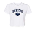 Penn State Women's Cropped Arch Logo T-shirt WHITE