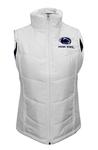Penn State Women's Puffy Vest WHITE