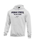 Penn State Nike Men's Wrestling Wordmark Hooded Sweatshirt WHITE