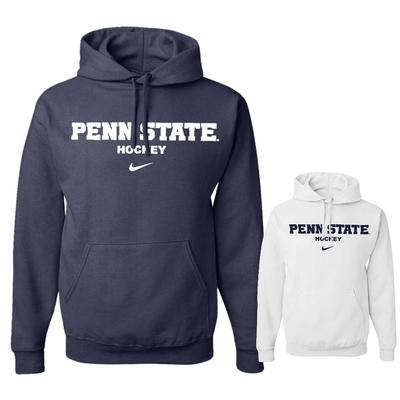 NIKE - Penn State Nike Men's Hockey Wordmark Hooded Sweatshirt 