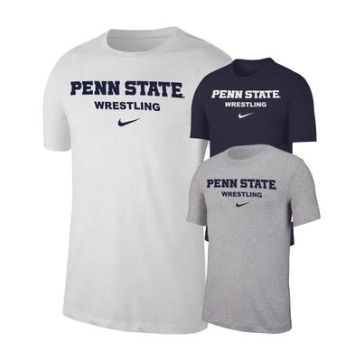 NIKE - Penn State Nike Men's Wrestling Wordmark Short Sleeve T-Shirt 