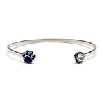 Penn State Crystal Paw Bangle Bracelet 