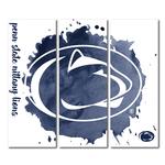 Penn State Triptych Watercolor Canvas Wall Art