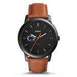 Penn State Men's The Minimalist Slim Leather Fossil Watch BROWN