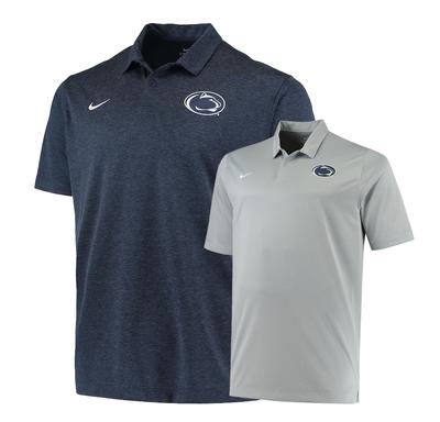 NIKE - Penn State Nike Men's Heathered Polo Dress Shirt 