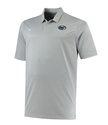 Penn State Nike Men's Heathered Polo Dress Shirt SILVR