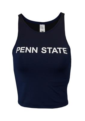 Penn State Women's 1st Down Cropped Tank Top NAVY