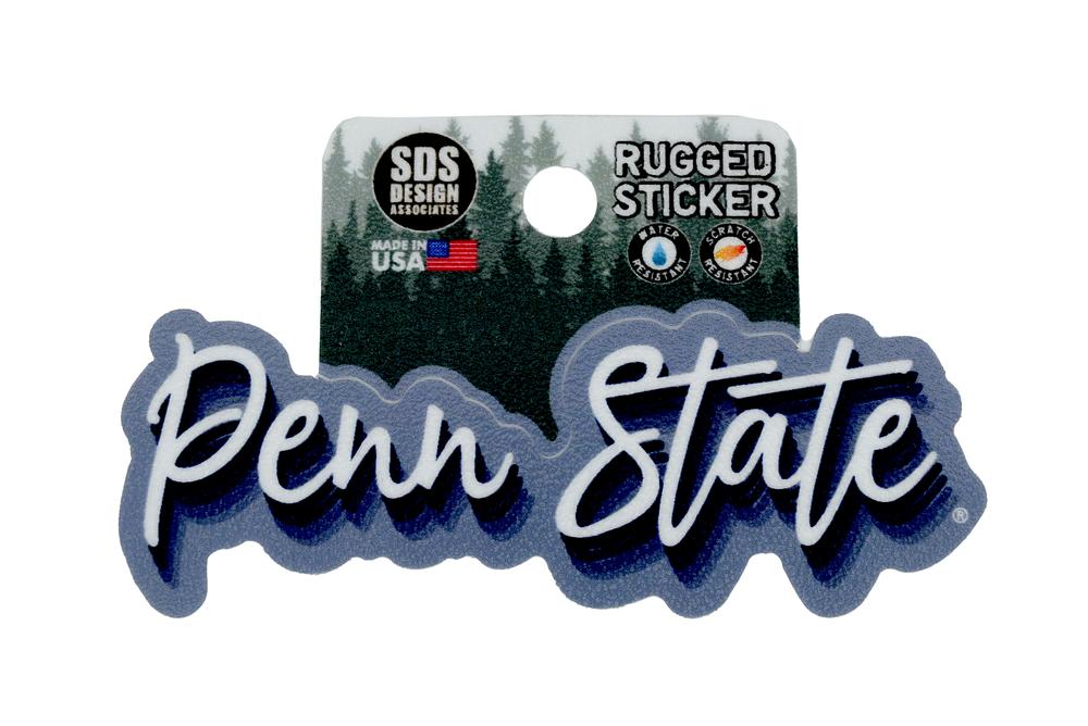 Penn State Rugged Script Sticker  Souvenirs > STICKERS & DECALS
