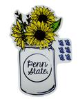 Penn State Mason Jar Sticker NAVYWHITE