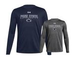 Penn State Under Armour Youth Tech Long Sleeve Shirt CARBON HEATHER