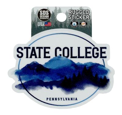 SDS Design - State College Rugged Clouds Sticker 