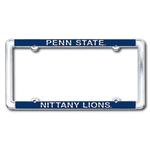 Penn State Polished Aluminum Nittany Lion License Plate NAVY