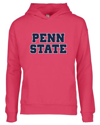 Penn State Youth Bold Block Hooded Sweatshirt VPINK