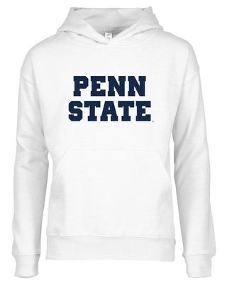 Penn State Youth Bold Block Hooded Sweatshirt WHITE