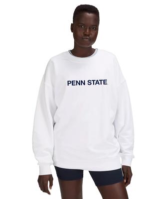 Penn State lululemon Women's Perfectly Oversized Crew WHITE