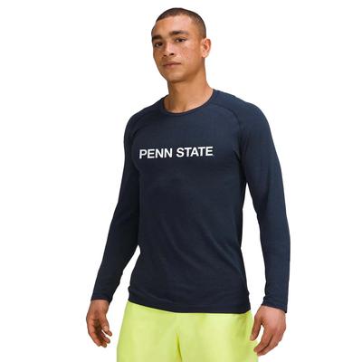 Penn State lululemon Men's Metal Vent Tech 2.0 Long Sleeve Shirt NAVY