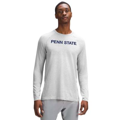 Penn State lululemon Men's Metal Vent Tech 2.0 Long Sleeve Shirt WHITE