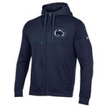 Penn State Under Armour Full-Zip Logo Hooded Sweatshirt NAVY