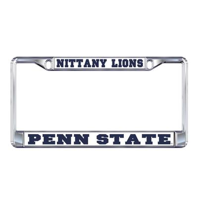 Penn State Standard Nittany Lion Car Frame WHITE