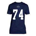 Penn State NIL Olumuyiwa Fashanu #74 T-Shirt NAVY