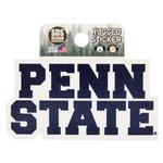 Penn State Block Rugged Sticker NAVYWHITE