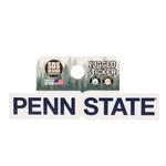 Penn State Wordmark Rugged Sticker NAVYWHITE