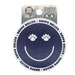 Penn State Smiley Paw Rugged Sticker NAVYWHITE