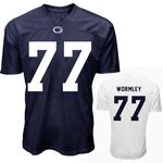  Penn State Nil Sal Wormley # 77 Football Jersey