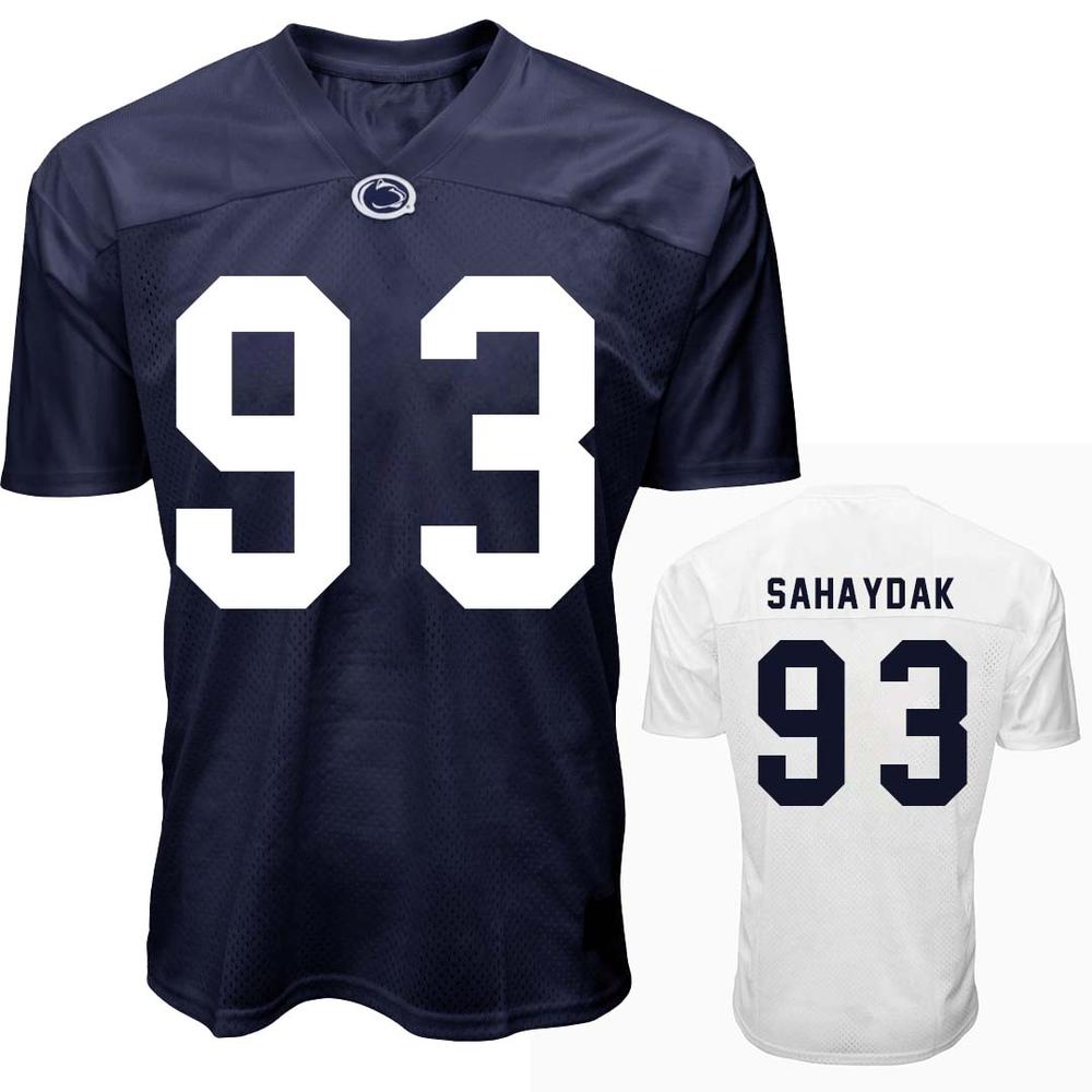 Penn State Youth NIL Alexander Sahaydak 93 Football Jersey in Navy by The Family Clothesline