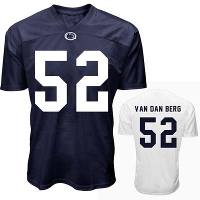 The Family Clothesline - Penn State Youth NIL Jordan van den Berg #52 Footbally Jersey