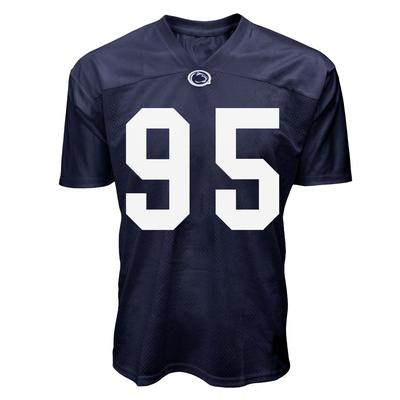 Penn State Youth NIL Riley Thompson #95 Football Jersey NAVY