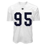 Penn State Youth NIL Riley Thompson #95 Football Jersey WHITE