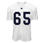 Penn State NIL James Fitzgerald #65 Football Jersey WHITE