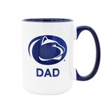 Penn State 15oz Dad Academy Mug WHITENAVY